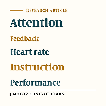Heart Rate is Distinctly Influenced by Complexity of Instructions and Direction of Attentional Focus