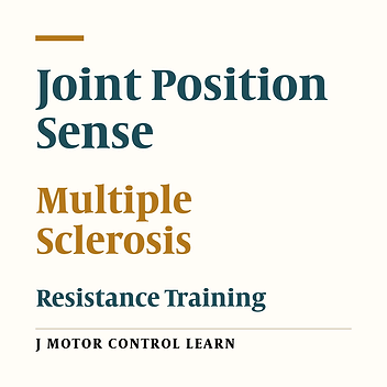 Cover image of the article: Effect of Resistance Training on Joint Position Sense and Disability in Adult Women with Multiple Sclerosis