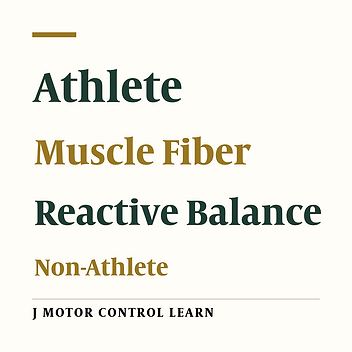 The Role of Muscle Fiber in Reactive Balance of Athletes and Non-Athletes
