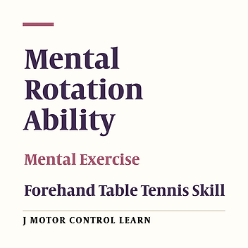 Comparison of the Moderating Effect of Mental Rotation Ability on the amount of Learning by Mental Exercise Method in a Motor Skill