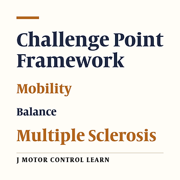 Improvement in Balance and Gait Speed of MS Patients under Challenge Point Framework