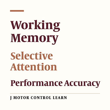 Estimation of Selective Attention and Performance Accuracy Based on Working Memory in Young Girls