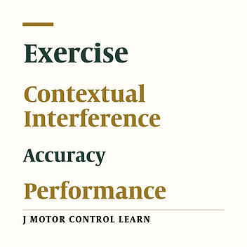 Comparison the Effect of High and Low Contextual Interference Training on Performance Accuracy