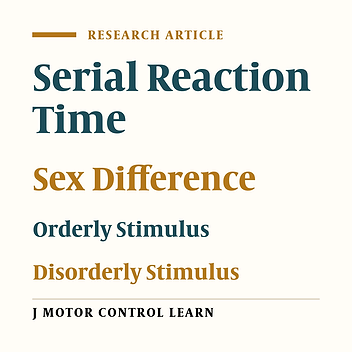 The Effects of Gender and Type of Stimulus Presentation on Serial Reaction Time