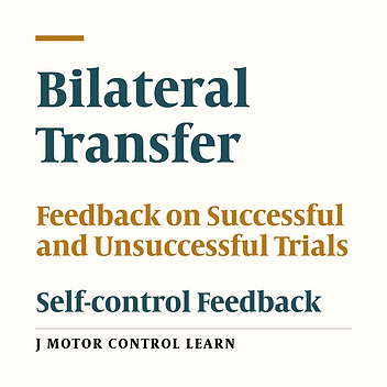 The Effect of Motivational and Informational Role of Feedback on Bilateral Transfer of Force Control Task