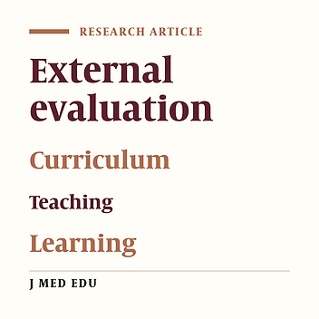 External Evaluation Of The "An Action Research In Changing The Curriculum And Teaching And Learning Methods