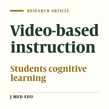 The Effect Of Video-Based Instruction On Students' Cognitive Learning