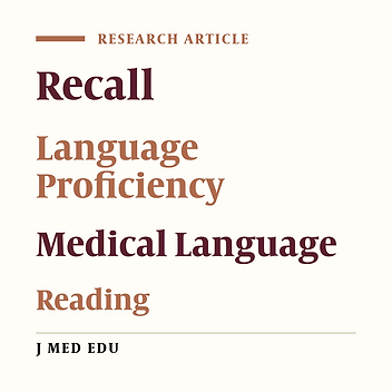 Assessing Comprehension Of Medical Texts: A New Approach To Recall Analysis