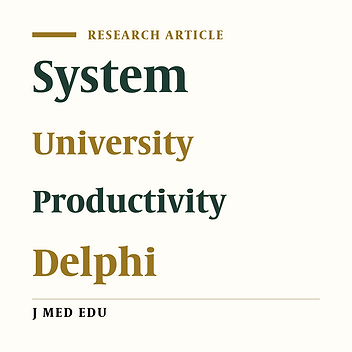 Teaching And Research Productivity In Tarbiat Modarres University