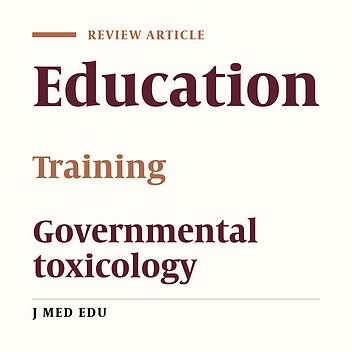 New Educational Strategy In Toxicology: The Requirements Of Governmental Health Care And Industrial Sectors