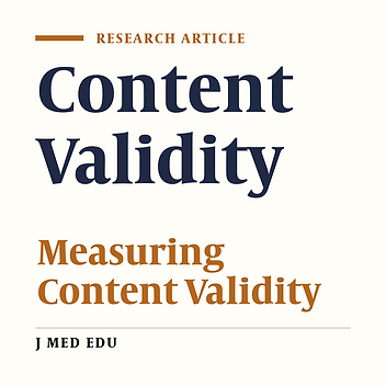 Content Validity And Its Estimation