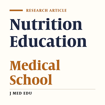 Survey Of Nutrition Instructors’ Viewpoints Toward Nutrition Education In Medical Schools