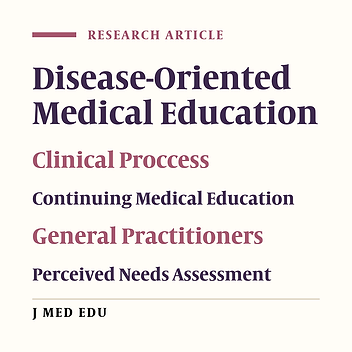 Continuing Medical Education Based On The Needs Of Society