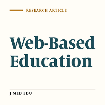 Web-Based Medical Education: The Experience In Iran