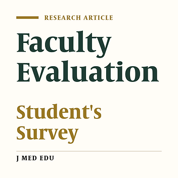 The Effect Of Contextual Factors On Results Of Teaching Evaluation In College Of Medicine, Tehran University Of Medical Sciences (2003)