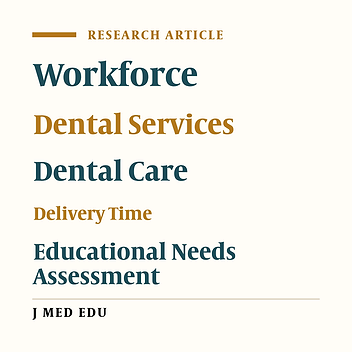 Cover image of the article: Dental Care Provision In Private Clinics: An Introductory Explanation For Dental Manpower Estimation And Dentistry Educational Needs Assessment