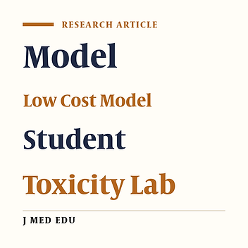 Cover image of the article: A Low Cost Model To Facilitate Students’ Understanding Of Electron Transfer Chain In Toxicology Lab