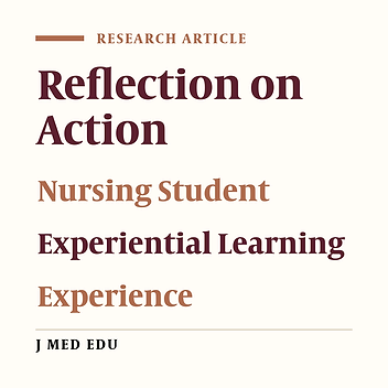 Views of Nursing Students about Reflection: A Qualitative Study