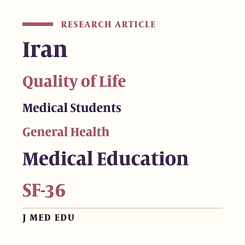 Quality of Life of Medical Students in Different Stages – A Multi Center Study
