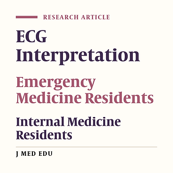 Comparing IM Residents with EM Resident for Their Skills of ECG Interpretation and Outlining Management Plan Accordingly