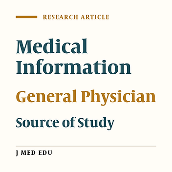 Sources of Information in General Physicians