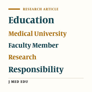 What are the Weights of Responsibilities of Faculty Members in Medical Universities?