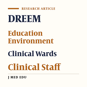 Investigation of Educational Climate in Major Clinical Wards in Iran University of Medical Sciences (IUMS) Based on DREEM Model