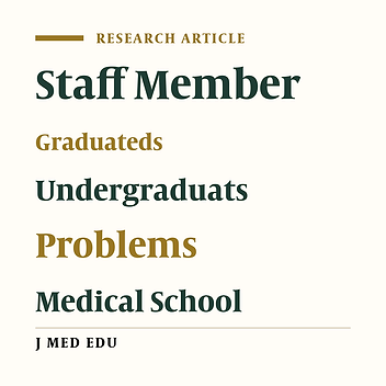 Educational Problems of Kermanshah Medical School: View Points of Students, Graduates and Faculty Members