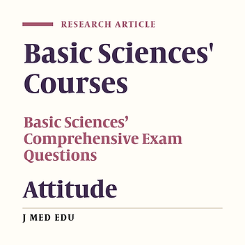 Medical Students' Attitudes towards Comprehensive and Basic Sciences Exam Questions in Birjand University of Medical Sciences