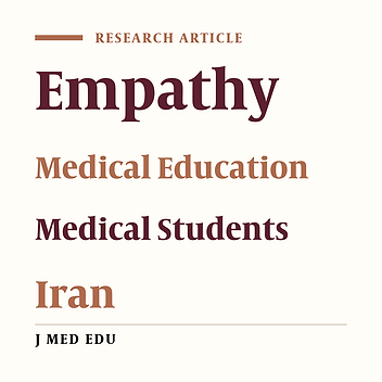 Empathy with Patients in the Medical Education Program of Iran; its Status and Training