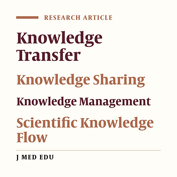 The Effective Contributing Factors in Knowledge Sharing and Knowledge Transfer among Academic Staff at Tehran University of Medical Sciences: A Qualitative Study