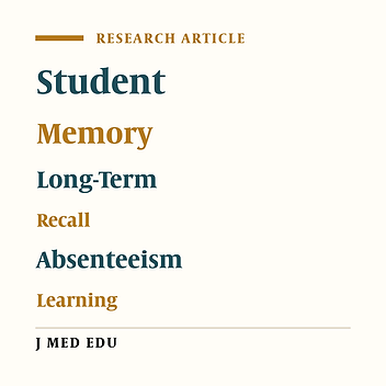 Impact of Students’ Class Attendance on Recalling Previously Acquired Information