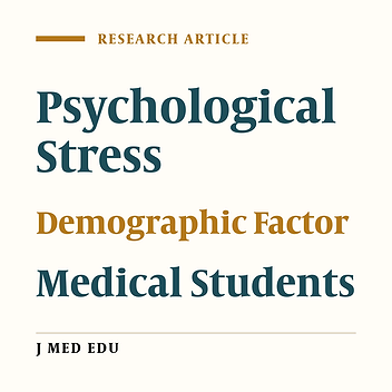 The Prevalence of Stress and Its Possible Association with Demographic Features: A Cross Sectional Study