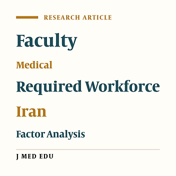 Factors Affecting the Number of Medical Faculty Members Required in Iranian Medical Sciences Universities: An Exploratory Factor Analysis
