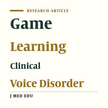 The Effect of Avazma Game Software on Students’ Clinical Function during Voice Disorder Internship