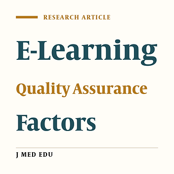 Investigating the Factors Affecting Quality Assurance in E-Learning