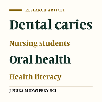 The relationship between oral health literacy and oral health among nursing students in Chengalpattu district, India: A correlational study