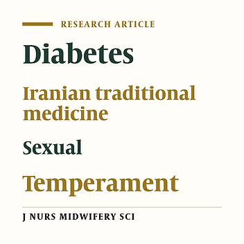The effect of a education-counseling program based on temperament in Iranian traditional medicine on sexual dysfunction in diabetic women