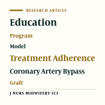 The Effects of the G5 Educational Program on Treatment Adherence After Coronary Artery Bypass Graft Surgery