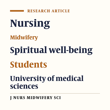 Spirituality health and its related factors in students of nursing and midwifery