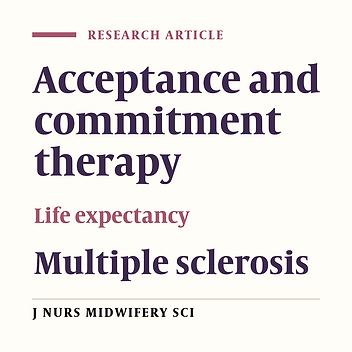 The effect of acceptance and commitment therapy on the life expectancy in patients with multiple sclerosis