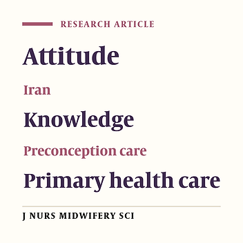 Iranian women's knowledge and attitude regarding preconception health: 12 years after integration into the primary health care network
