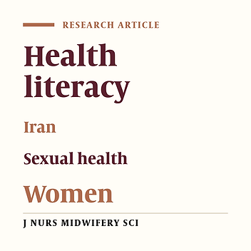 The status of sexual health literacy in Iranian women: A cross-sectional study