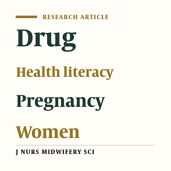 The relationship between health literacy and patterns of drug use in pregnancy
