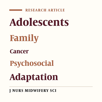Relationship between perception of family and friends' support and psychosocial adaptation in adolescents suffering from cancer