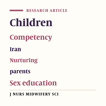 Knowledge and attitude and practice of parents in response to their children's sexual behavior