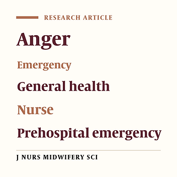 The relationship between anger with general health in emergency personnel