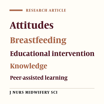 The effects of training in breastfeeding counseling on breastfeeding knowledge and attitudes of midwifery students