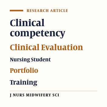 The effect of portfolio training and clinical evaluation method on the clinical competence of nursing students