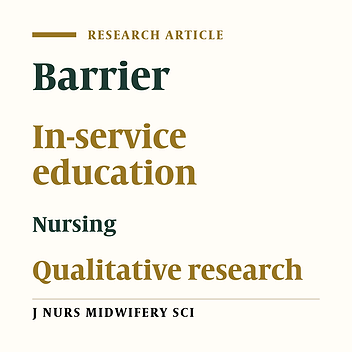 Intensive care unit nurses' perception of the barriers to effective in-service education: A qualitative study